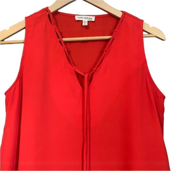 3 for $30! Faith & joy red tank top - Picture 2 of 8